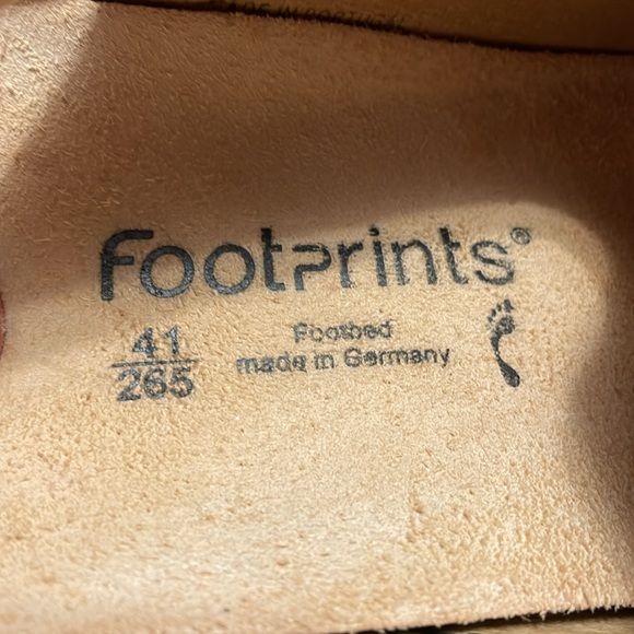 Birkenstock Footprints Brown Leather Slingback Loafer Shoes Sandal Sz 41/10-10.5 - Picture 9 of 13